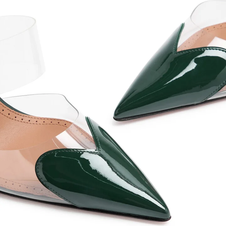 Alaïa Coeur 90 Patent Leather Mules - Image 3