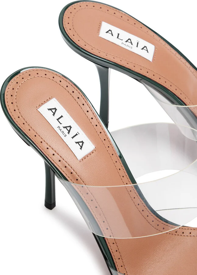 Alaïa Coeur 90 Patent Leather Mules - Image 4