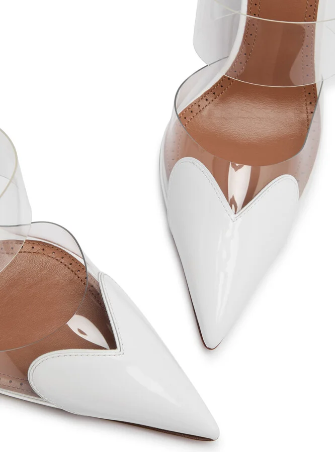 Alaïa Coeur 90 Patent Leather Mules - Image 8