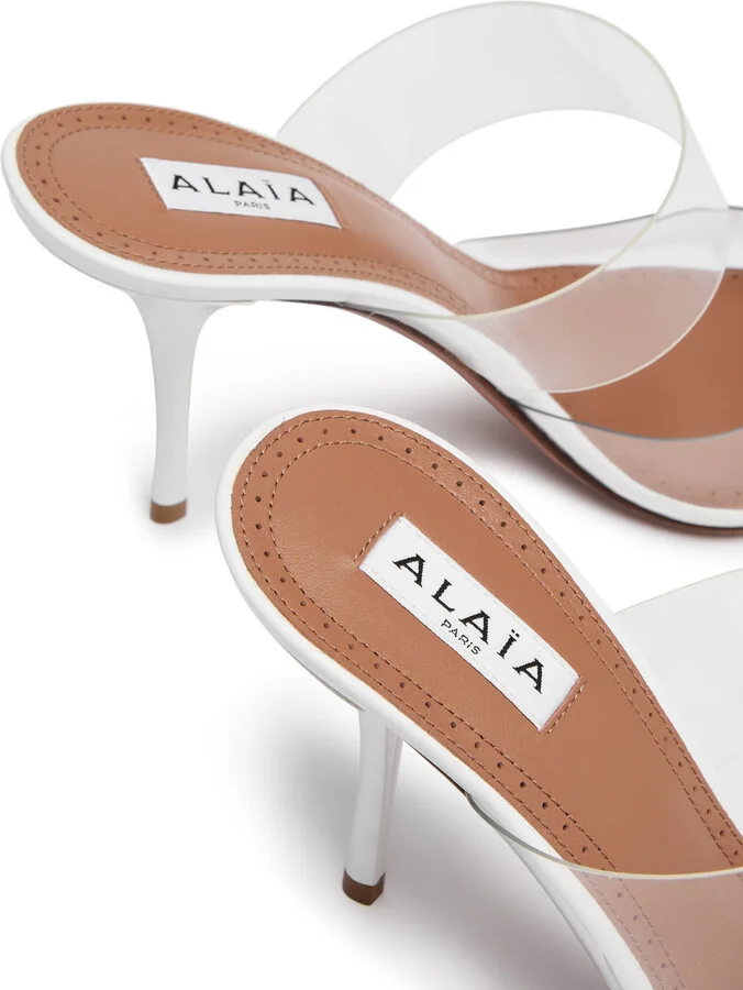 Alaïa Coeur 90 Patent Leather Mules - Image 9