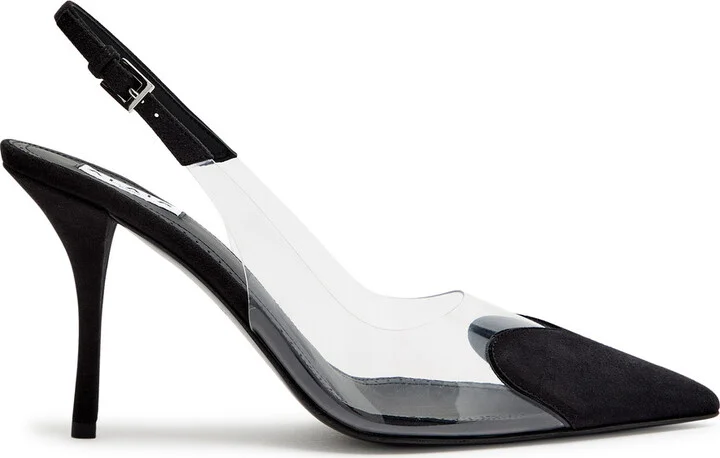 Alaïa Coeur 90 Suede Slingback Pumps