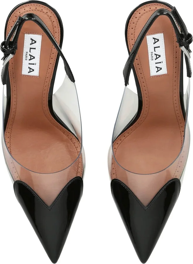 Alaïa Coeur Slingback Pumps 90 - Image 4