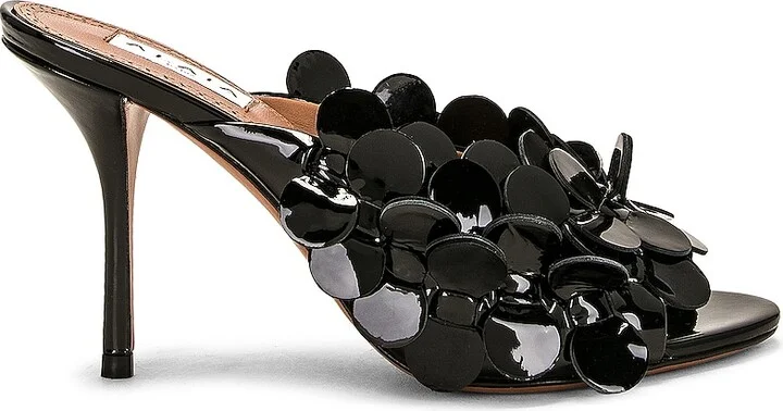 ALAÏA Confetti Mule in Black