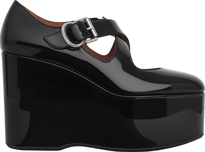 ALAÏA Criss Cross Wedge in Black