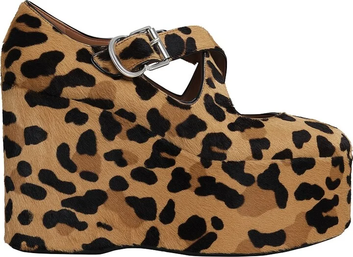 ALAÏA Criss Cross Wedge in Brown