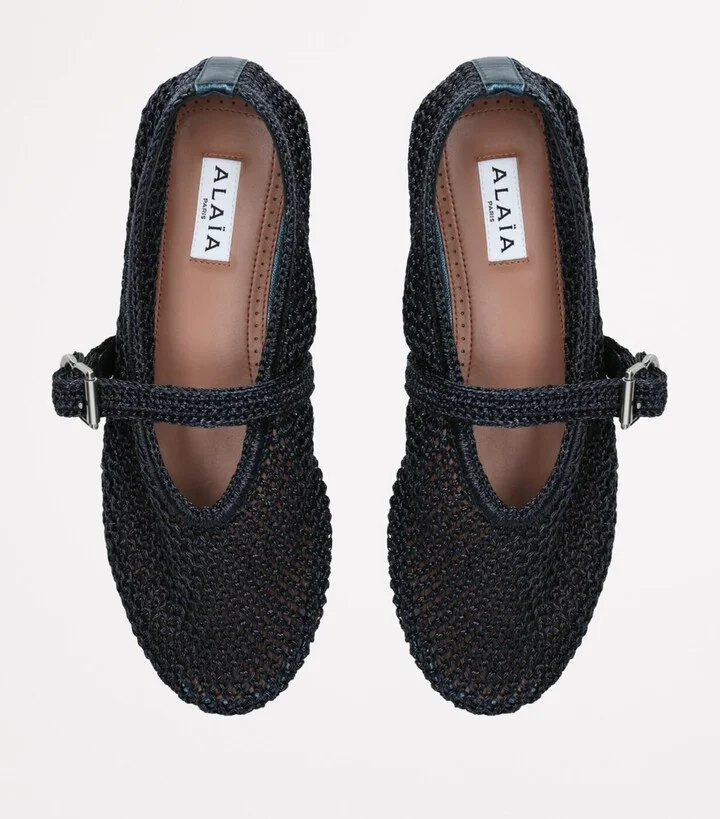 Alaïa Crochet Ballet Flats - Image 4