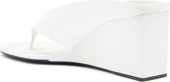 Alaïa Cube 75 Satin Thong Wedge Mules - Image 7