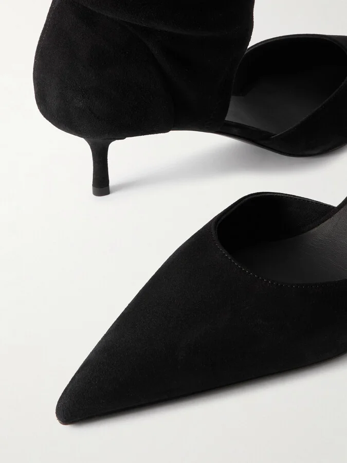 Alaïa - Cutout Stretch-suede Over-the-knee Boots - Black - Image 4