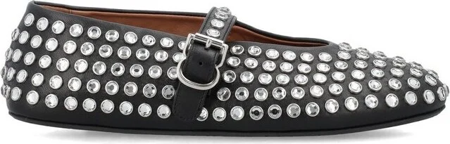 Alaïa Embellished Ballet Flat Shoes
