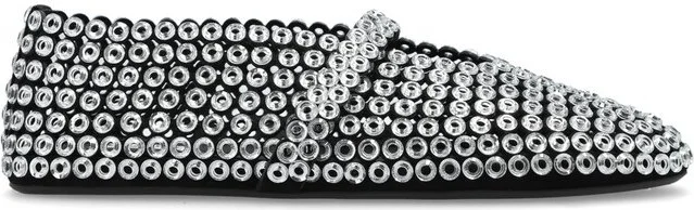 Alaïa Embellished Ballet Flat Shoes