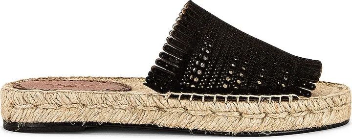 ALAÏA Espadrille Flats in Black
