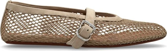 Alaïa Fishnet Flat Ballerinas