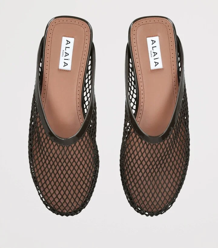 Alaïa Fishnet Mules - Image 4