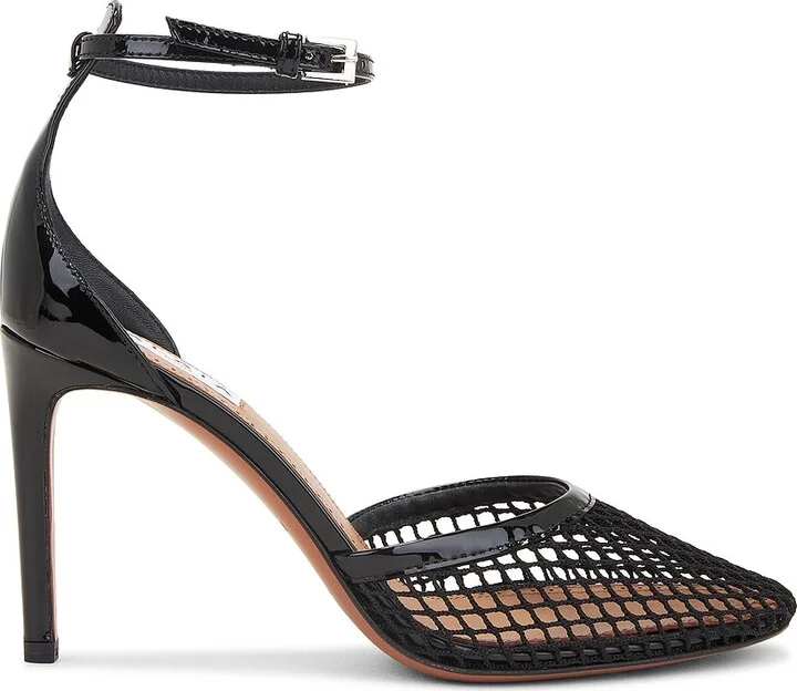 ALAÏA Fishnet Sandal in Black