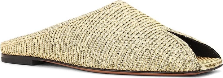 ALAÏA Flat Mule in Tan - Image 2