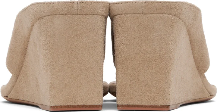ALAÏA Gray Cube Thong Mules - Image 2