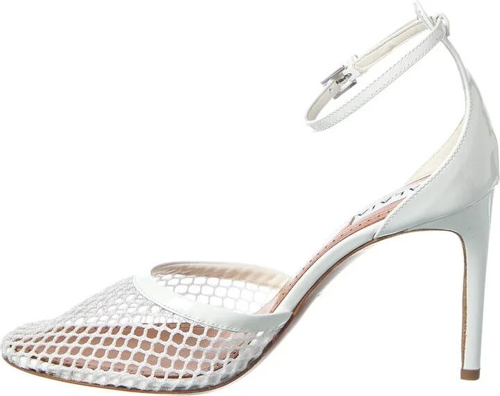 Alaia High Fishnet Mesh & Leather Pump - Image 2
