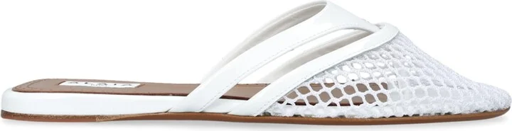 Alaïa Infradito Fishnet Flat Mules