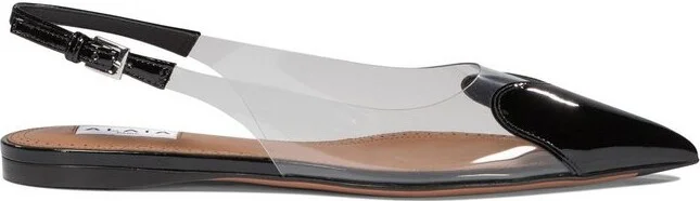 Alaïa Le Coeur Flat Slingback Shoes