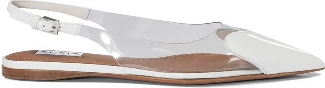 Alaïa Le Cœur Flat Slingback Shoes