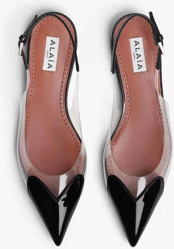 Alaïa Le Cœur Flat Slingbacks Shoes - Image 3