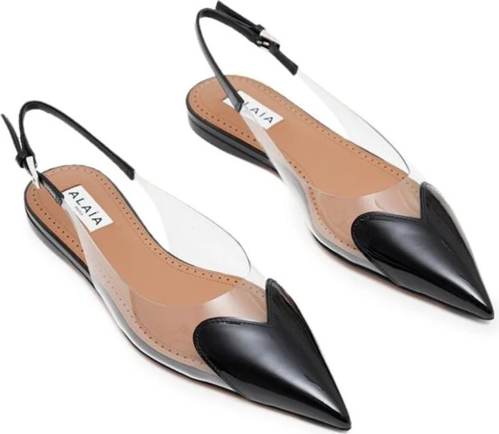 Alaïa Le Cœur Flat Slingbacks Shoes - Image 2