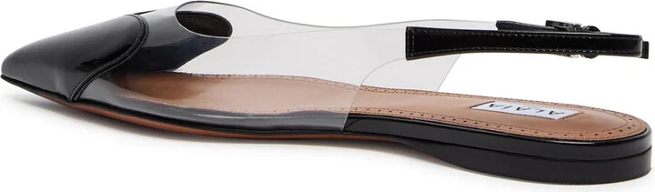Alaïa Le Coeur Patent Leather Slingback Flats - Image 2