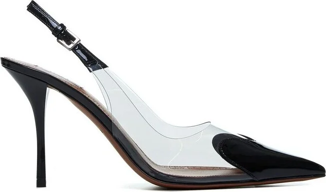 Alaïa Le Coeur Pointed Toe Slingback Pumps
