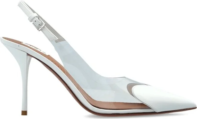 Alaïa Le Coeur Pointed Toe Slingback Pumps