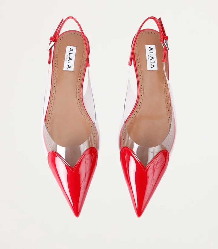 Alaïa Le Coeur Slingback Flats - Image 4