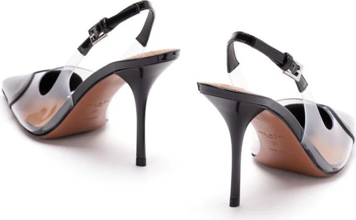 Alaïa Le Cœur Slingbacks In Patent Calfskin Shoes - Image 3