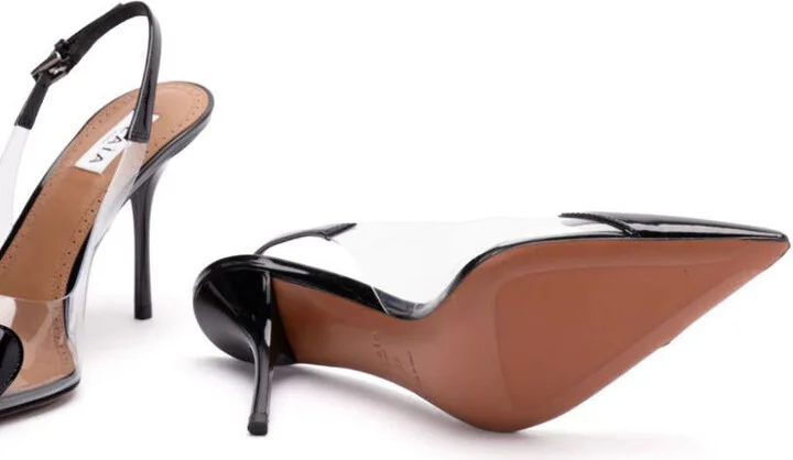 Alaïa Le Cœur Slingbacks In Patent Calfskin Shoes - Image 4