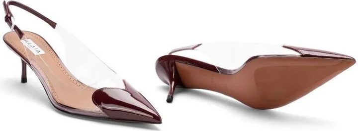 Alaïa Le Cœur Slingbacks In Patent Leather Shoes - Image 3