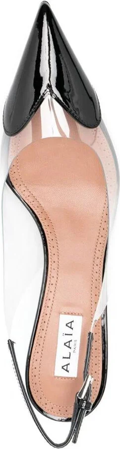 Alaïa Le Cœur Slingbacks In Patent Leather Shoes - Image 3