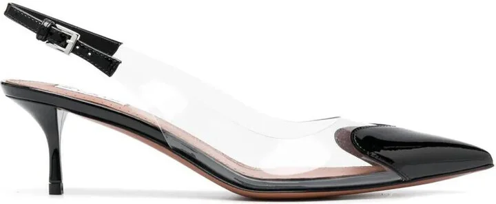 Alaïa Le Cœur Slingbacks In Patent Leather Shoes