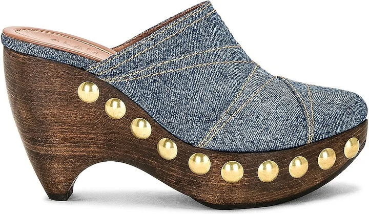 ALAÏA Le Sabot Clogs in Blue