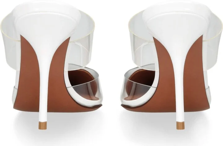Alaïa Leather Coeur Mules 90 - Image 2