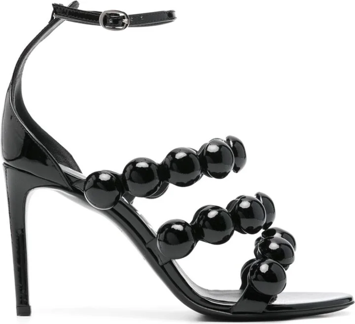 Alaïa Leather Heel Sandals