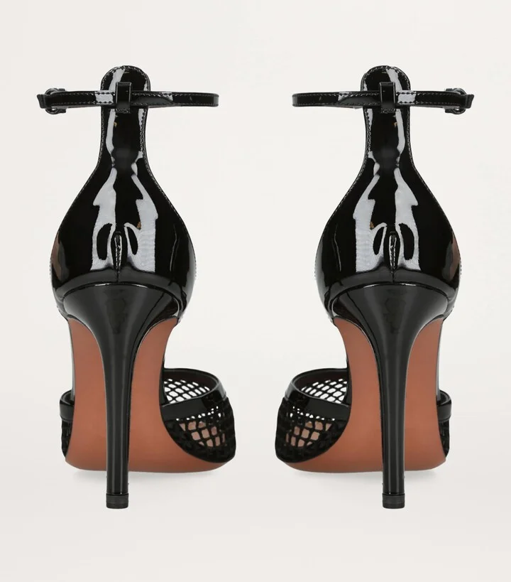 Alaïa Leather Mesh Ballerina Pumps 90 - Image 2