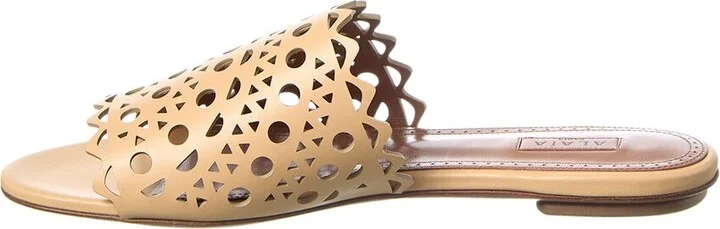 Alaia Leather Sandal - Image 2