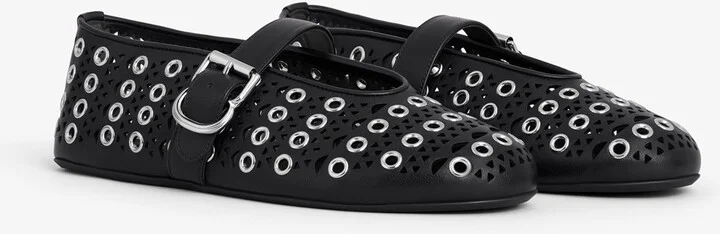 Alaïa Leather Vienne Ballet Flats - Image 2