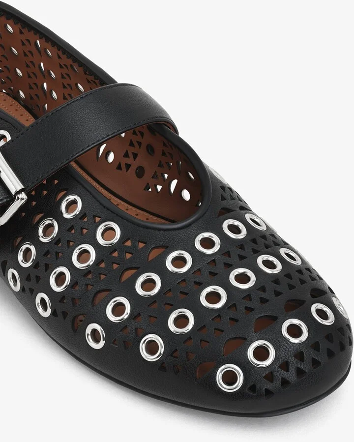 Alaïa Leather Vienne Ballet Flats - Image 4