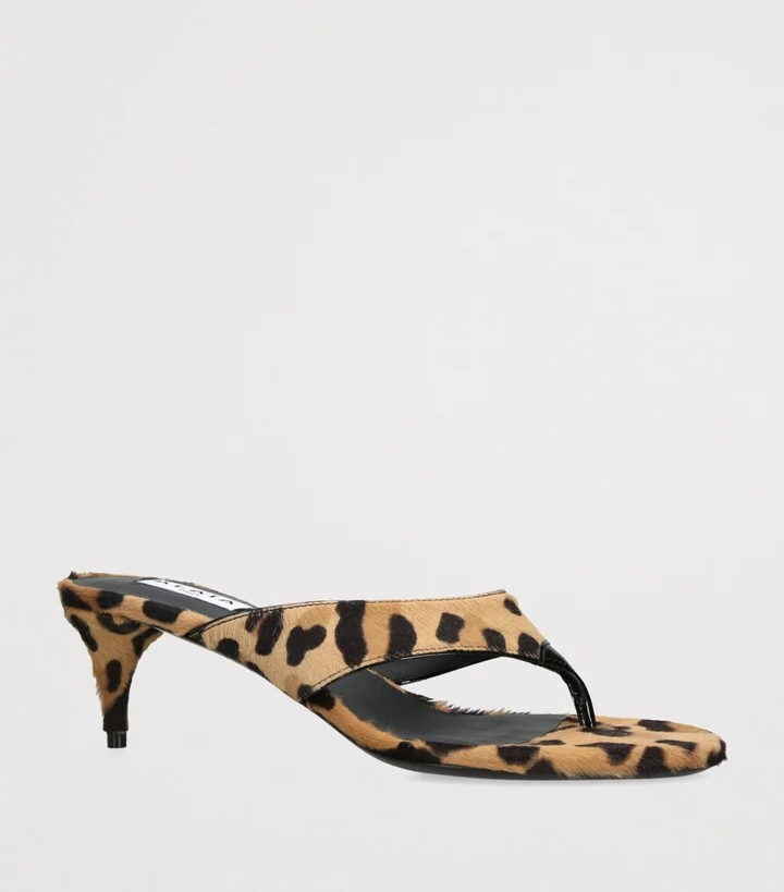 Alaïa Leopard-Print Heeled Mules 55 - Image 3