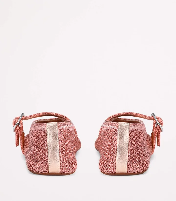 Alaïa Lurex Crochet Ballet Flats - Image 3