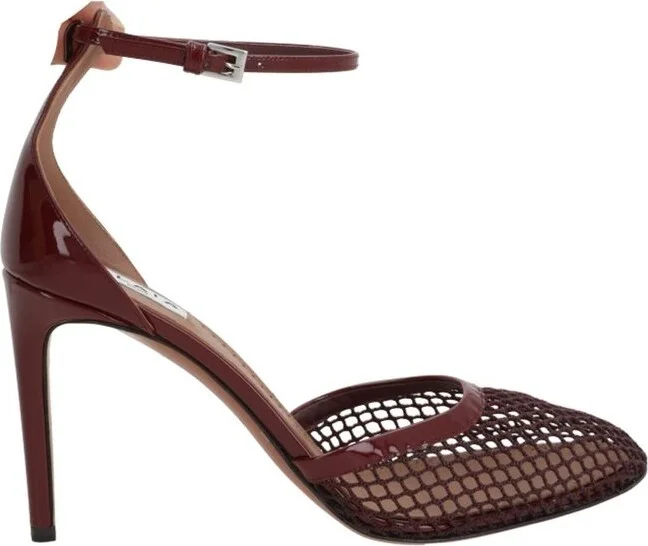 Alaïa Mesh Ankle-Strap Pumps
