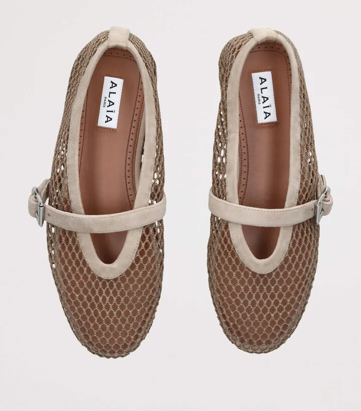 Alaïa Mesh Ballet Flats - Image 4