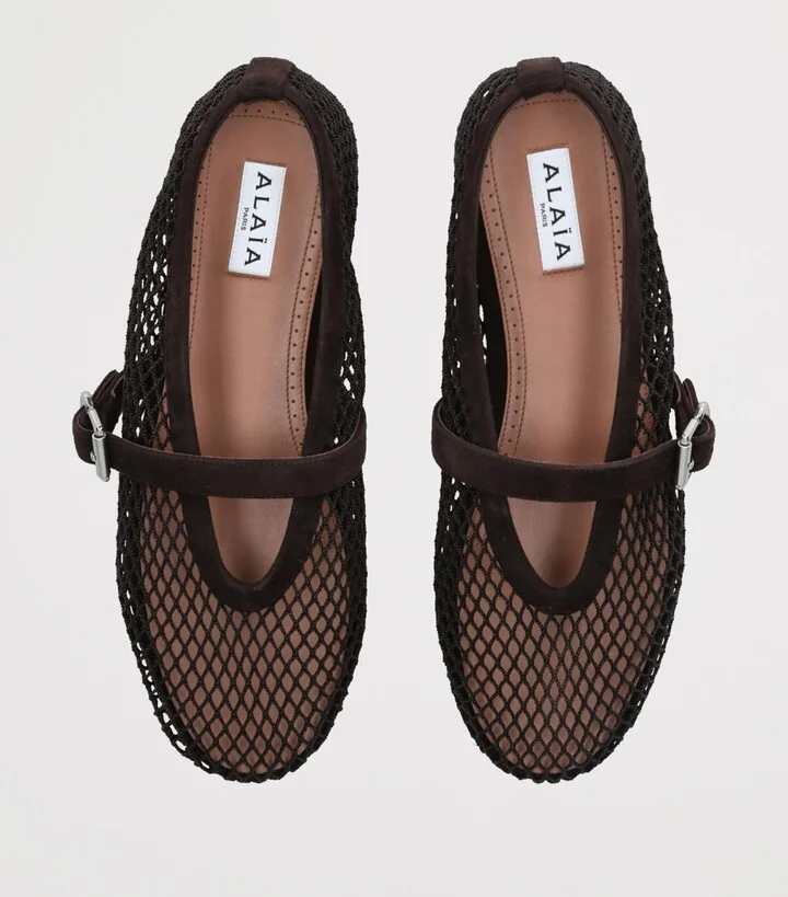 Alaïa Mesh Ballet Flats - Image 4