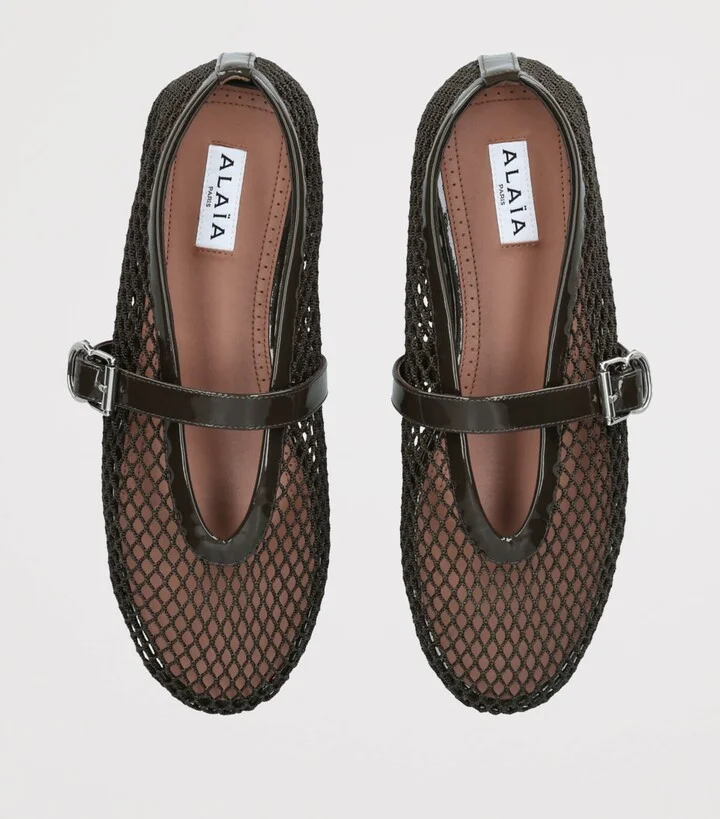 Alaïa Mesh Ballet Flats - Image 4