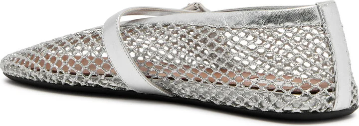 Alaïa Metallic Mesh Ballet Flats - Image 2