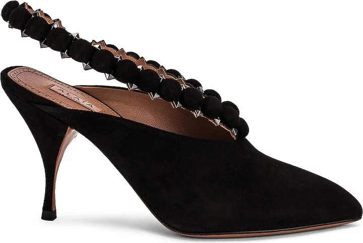 ALAÏA Mini Bombe Ankle Strap Pump in Black
